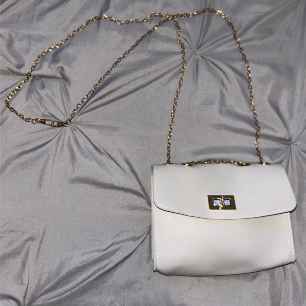 (FREE ADD ON*) Grey Crossbody Chained Purse